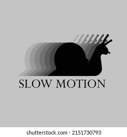 Vector Snail Slow Motion Icon. High Quality Slow Illustration.