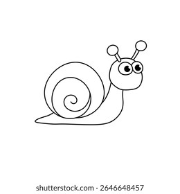 Caracóis vetoriais com uma aparência simples podem ser usados para logotipos ou para complementar imagens