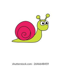 Caracóis vetoriais com uma aparência simples podem ser usados para logotipos ou para complementar imagens