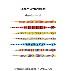 Vector snake brush