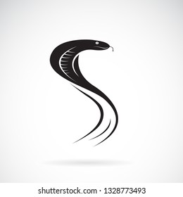 Vector of snake design on white background. Wild Animals. Snake logo or icon. Easy editable layered vector illustration.