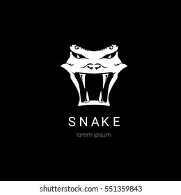 Vector Snake Logo Template Danger Snake Stock Vector (Royalty Free ...