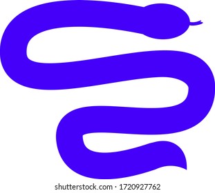 Vector snake logo template. Viper symbol