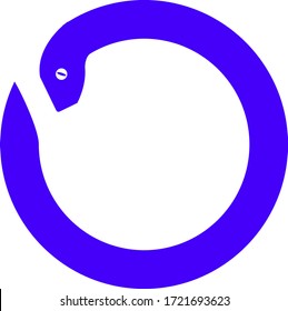 Vector snake logo template. Viper symbol or icon
