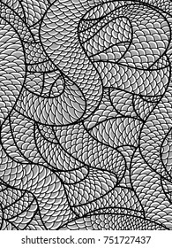 Vector Snake Pattern Print