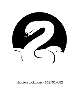 Vector Snake silhouette illustration template design