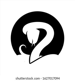 Vector Snake silhouette illustration template design