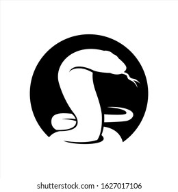 Vector Snake silhouette illustration template design