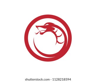 vector snake simple logo design element. danger snake icon. viper symbol
