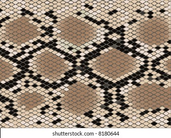 vector snake skin with the pattern lozenge style