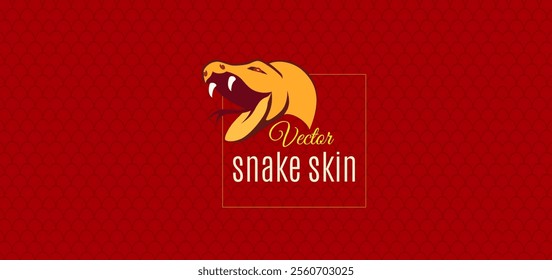 Vector snake skin seamless pattern isolated on background