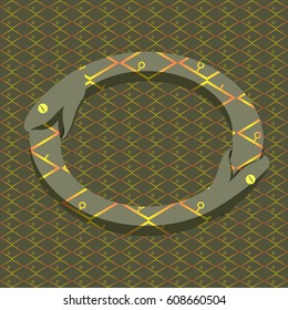 Vector snake uroboros