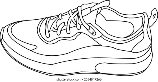 sneakers vectoriales, se puede usar como iconos o plantillas de logotipo