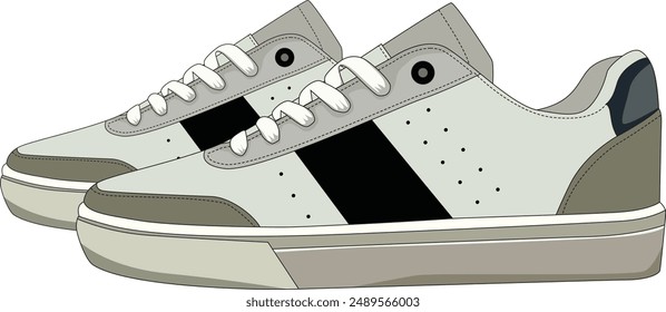 Vector sneakers shoes for training, running shoe vector illustration. Sport shoes , isolated