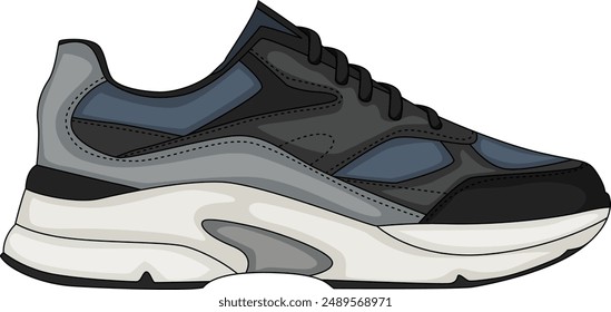 Vector sneakers shoes for training, running shoe vector illustration. Sport shoes , isolated