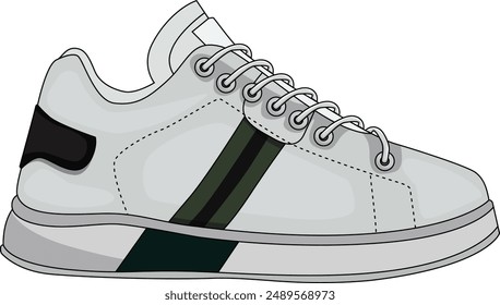 Zapatillas de Vector zapatillas de deporte para el entrenamiento, Ilustración vectorial de zapatillas de correr. Zapatos deportivos, aislados