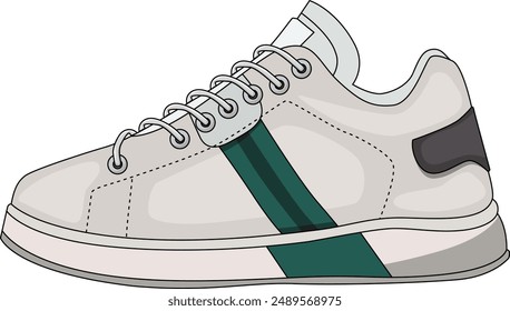 Vector sneakers shoes for training, running shoe vector illustration. Sport shoes , isolated