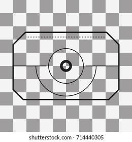 Vector sniper black finder target illustration bull eye on transparent background