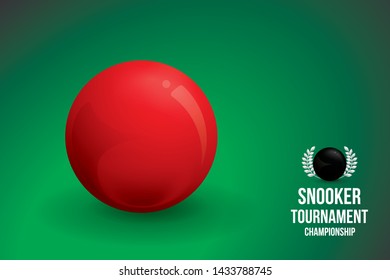 Vector of snooker background. Sports concept