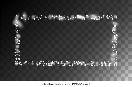 Vector Snow Background. Christmas Magic Illustration. Realistic Falling Snow Background. Fantasy  Snowstorm Illustration Design.