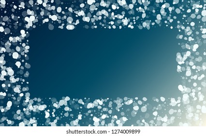 Vector Snow Background. Happy Winter Holiday Illustration Template. Glitter White Snow Background. Magic Blizzard Illustration Design.