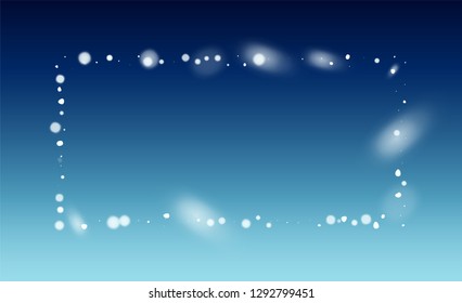 Vector Snow Background. Holiday Illustration for Merry Christmas Card. Isolated Snowflakes Background. Magic Blizzard Illustration Design.