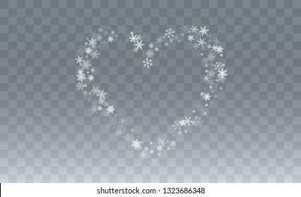 Vector Snow Background. Holiday Illustration for Merry Christmas Card. Glitter White Snow Background. Magic Blizzard Illustration Design.