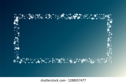 Vector Snow Background. Winter Snowy Vector Illustration. Background with Flying Snowflakes. Fantasy  Snowstorm Illustration Design.