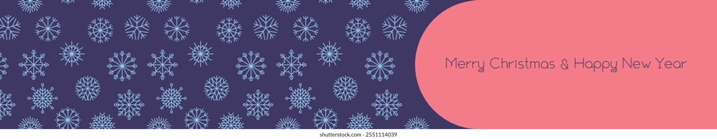 Vector snow decoration. Falling snowflakes ornament. Color snowflakes, snow storm, winter, snowfall eps. Christmas seamless pattern.
