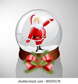 Vector snow dome