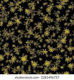 Vektorschneeflocke. Halftone Yellow Konzept. Goldener abstrakter Spaß. Nahtlose Mode-Kunstexplosion. Gelber Random-Punkt. Grey Birthday Dot. Muster Cool Design. Rundfarbener Hintergrund. Moderner Schnee