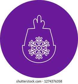 vector snow flake icon 
