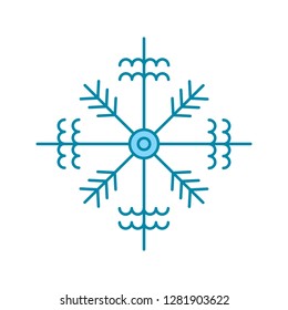 vector snow flake icon 

