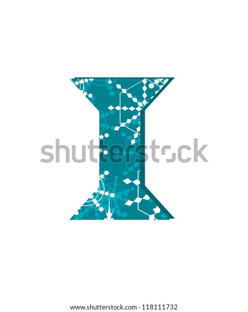 Vector Snow Font Letter Stock Vector (Royalty Free) 118111732