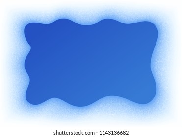 Vector snow frame. Eps8. RGB Global colors