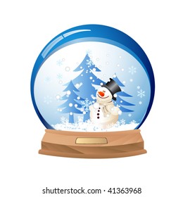   Vector snow globe