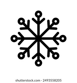 Vector snow icon. Weather or cold air illustration. On a blank background and can be edited again.