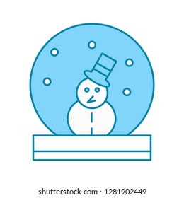 vector snow man icon