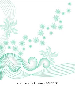 vector snow ornament