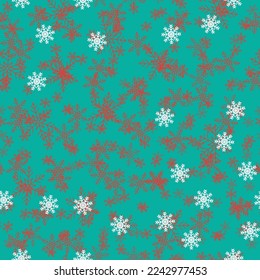 Vector Snow Polka. Small Vector Frame Drop. Blue Random Dot. Seamless Night Pattern. White Abstract Fun. Pattern Cute Effect. Seamless Graphic Christmas. Round Flake Background. Red Birthday Dot.