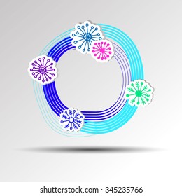 vector snow snowflake winter decoration design graphic symbol christmas