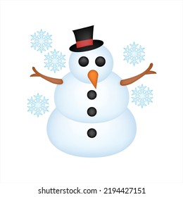 vector Snow Snowing Snowman logo sign symbol comment social media Facebook new year cute cartoon Whatsapp chat comment reactions, icon template face emoji character message