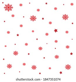 Vector Snow winter holiday background.Christmas snowfall and star