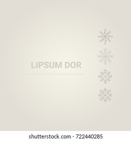 Vector snowalkers background. Clean winer banner template
