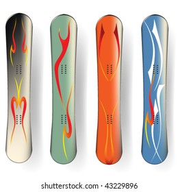 vector snowboard