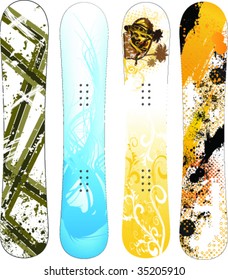 vector snowboard design