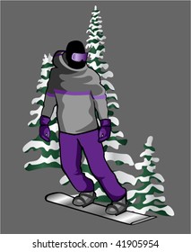 Vector Snowboarder