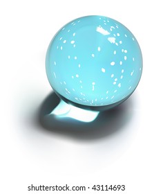 Vector snow-dome or crystal ball