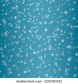 Vector snowfall background. New year backdrop.