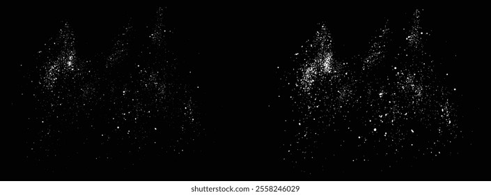 Vector snowfall snow flakes snowbanks vector illustration. snow flakes background